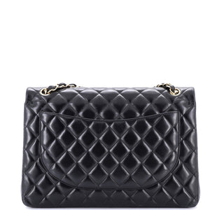 Classic Double Flap Bag Quilted Lambskin Maxi