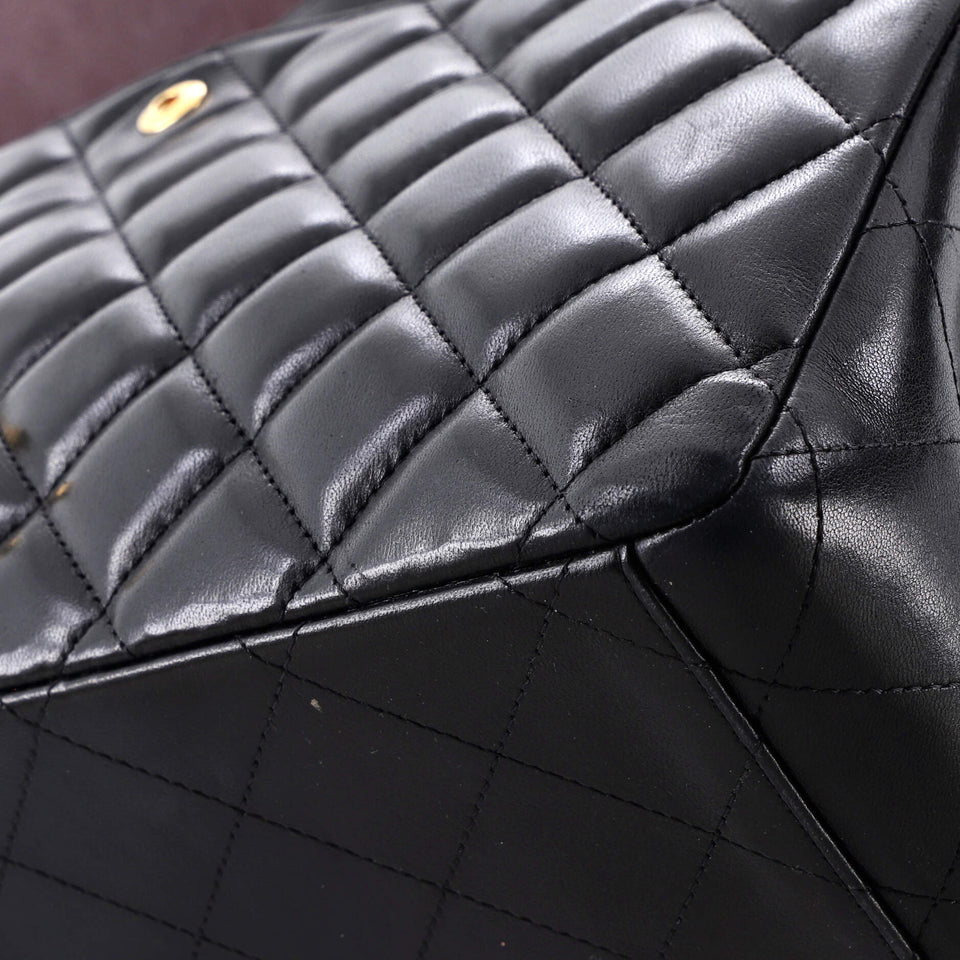 Classic Double Flap Bag Quilted Lambskin Maxi