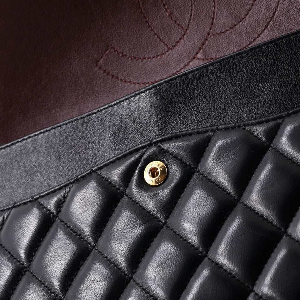 Classic Double Flap Bag Quilted Lambskin Maxi