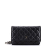 Wallet on Chain Quilted Lambskin
