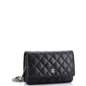 Wallet on Chain Quilted Lambskin