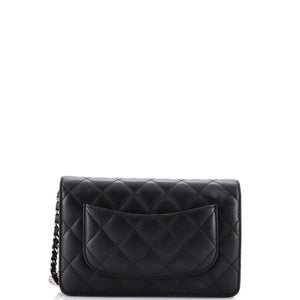 Wallet on Chain Quilted Lambskin