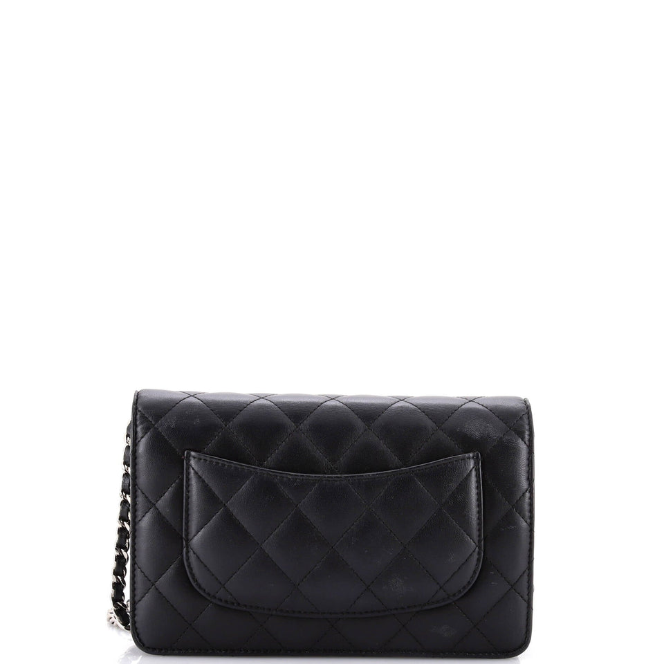 Wallet on Chain Quilted Lambskin