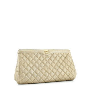 CC Frame Clutch Quilted Caviar Large