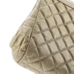 CC Frame Clutch Quilted Caviar Large