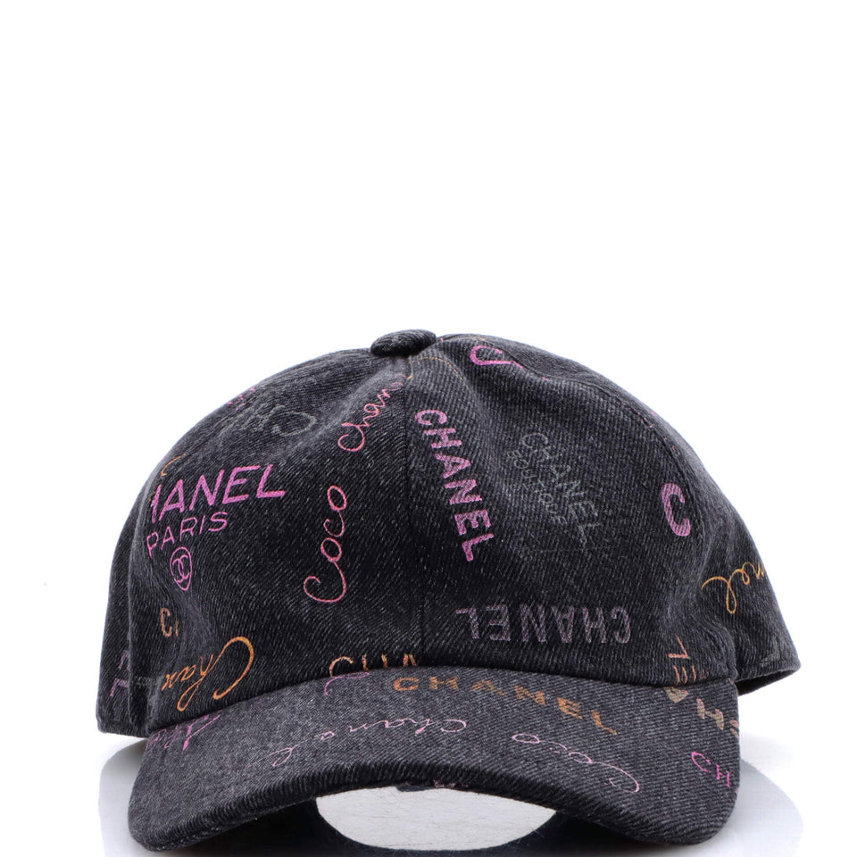 Denim Mood Baseball Cap Logo Printed Denim