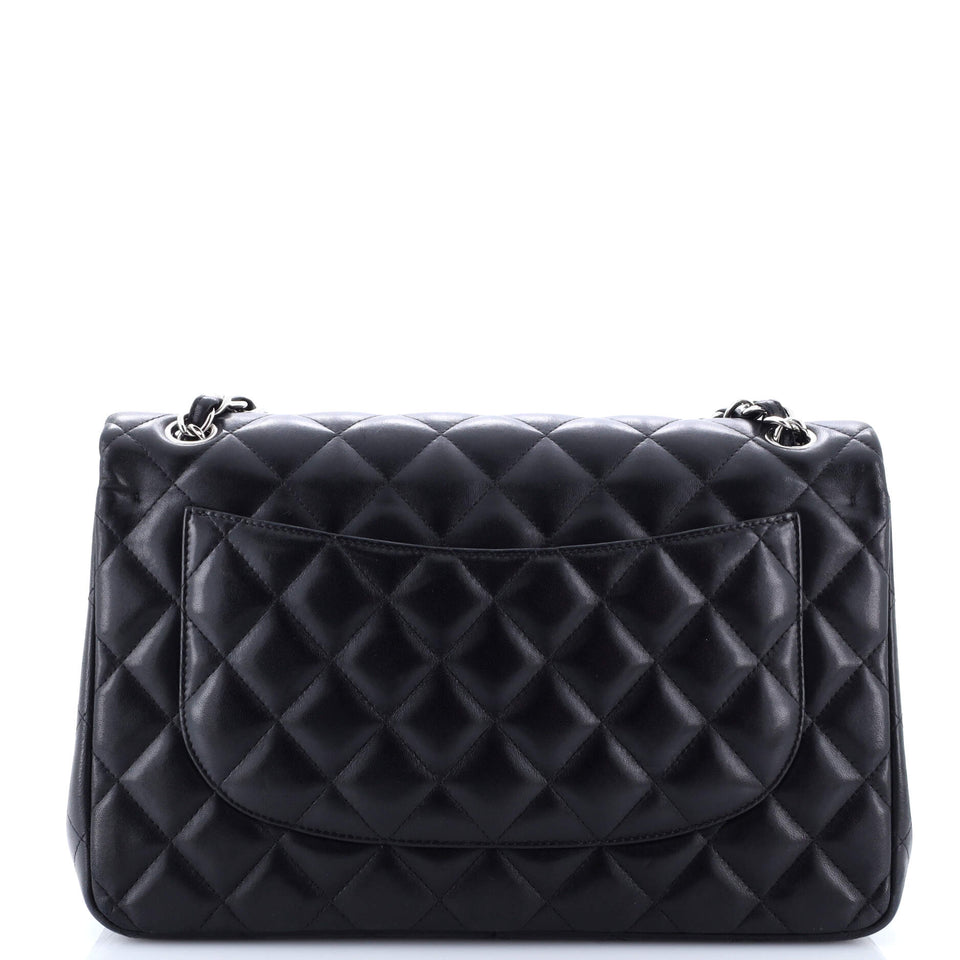 Classic Double Flap Bag Quilted Lambskin Jumbo