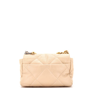 19 Flap Bag Quilted Leather Medium