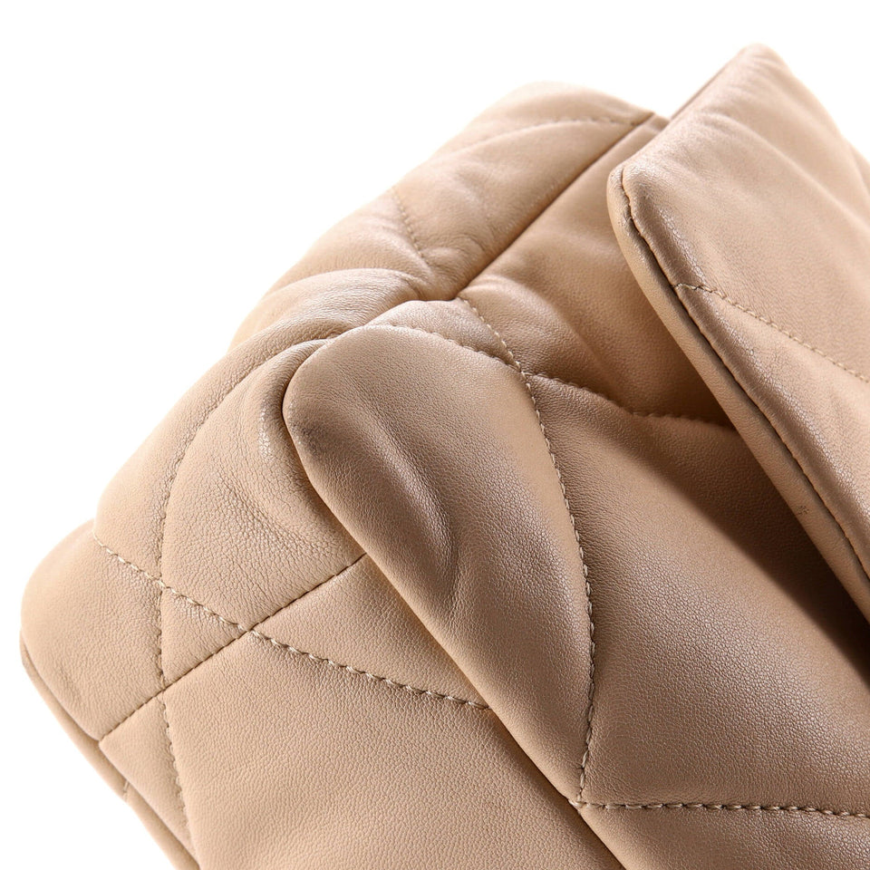 19 Flap Bag Quilted Leather Medium
