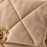 19 Flap Bag Quilted Leather Medium