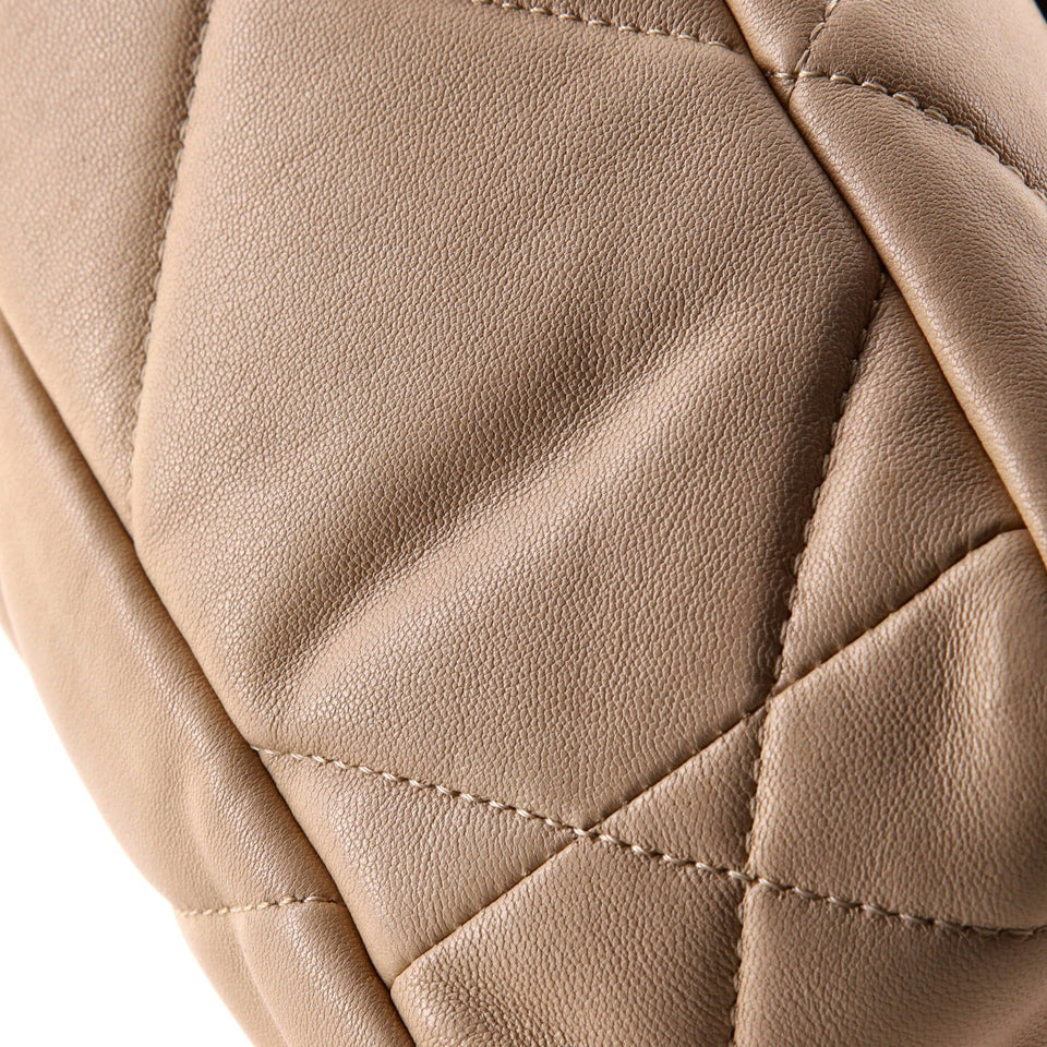 19 Flap Bag Quilted Leather Medium