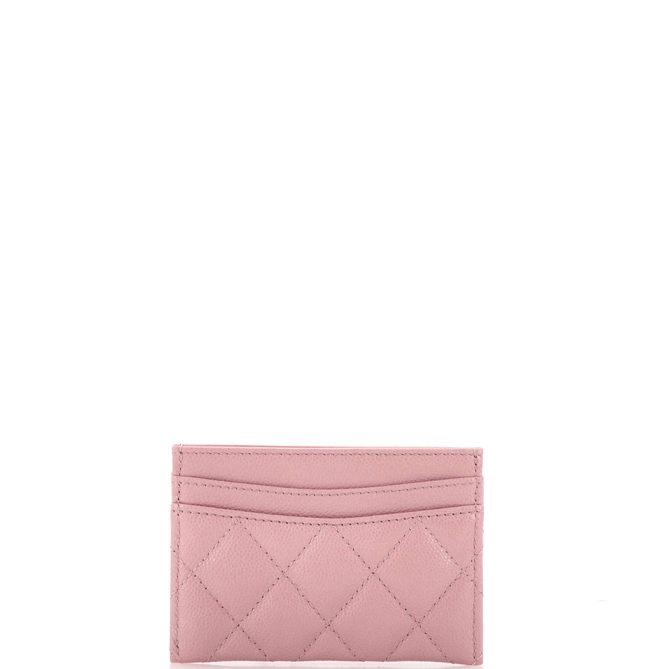 Classic Card Holder Quilted Caviar