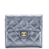 CC Compact Classic Flap Wallet Quilted Lambskin