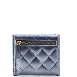 CC Compact Classic Flap Wallet Quilted Lambskin
