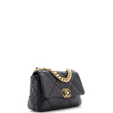 19 Flap Bag Quilted Leather Medium