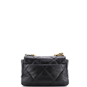 19 Flap Bag Quilted Leather Medium