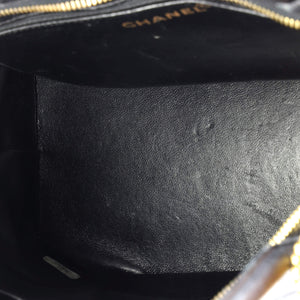 Medallion Tote Quilted Caviar