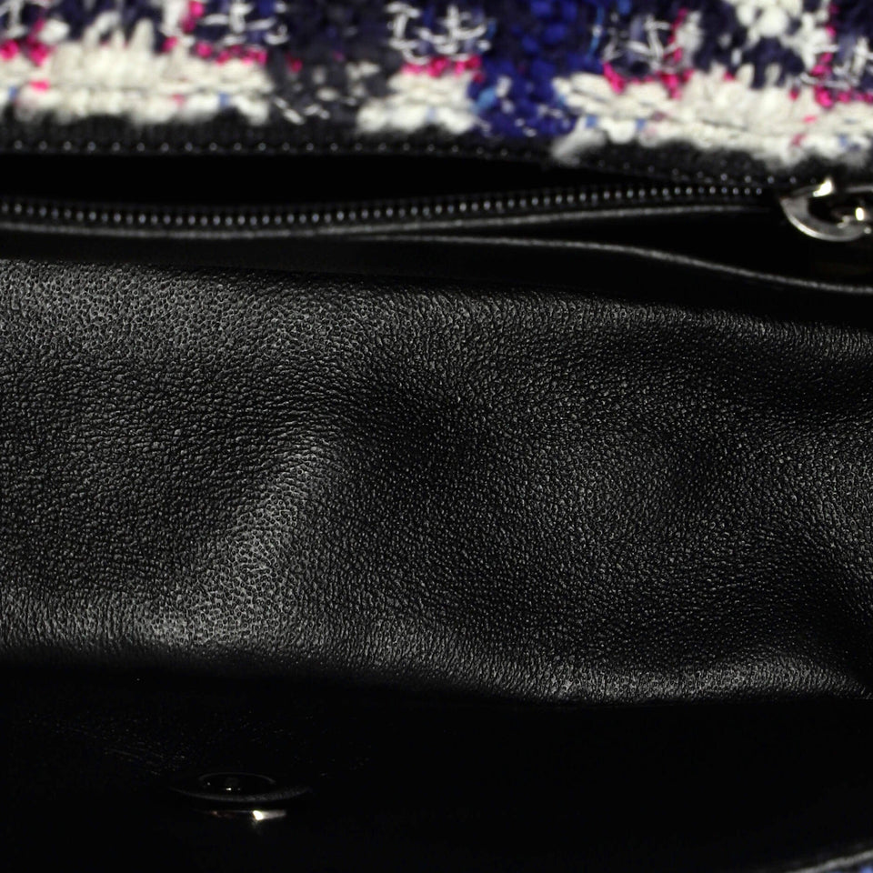 Classic Single Flap Bag Quilted Tweed Mini