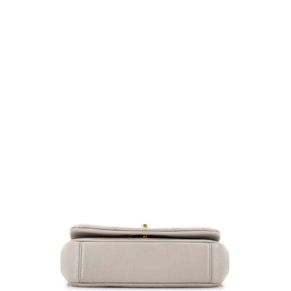 On And On Full Flap Bag Quilted Lambskin Small