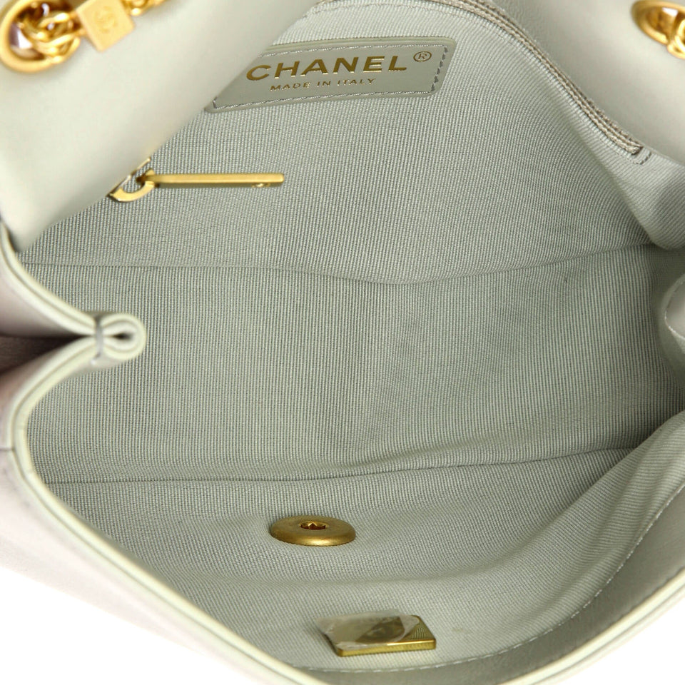 On And On Full Flap Bag Quilted Lambskin Small