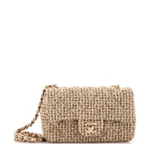 Classic Single Flap Bag Quilted Tweed Mini