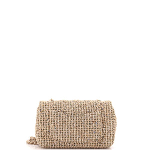 Classic Single Flap Bag Quilted Tweed Mini