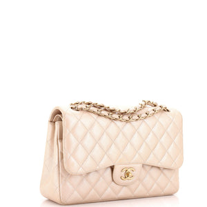 Classic Double Flap Bag Quilted Iridescent Caviar Jumbo