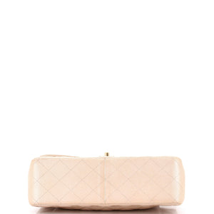 Classic Double Flap Bag Quilted Iridescent Caviar Jumbo