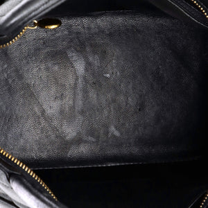Medallion Tote Quilted Caviar