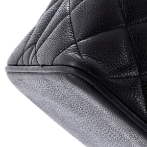 Medallion Tote Quilted Caviar