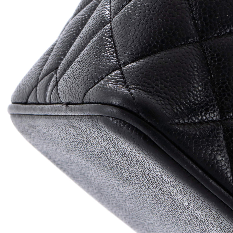 Medallion Tote Quilted Caviar