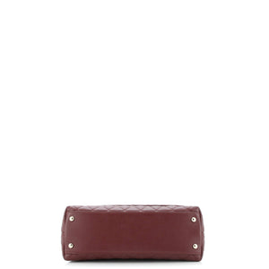 Coco Top Handle Bag Quilted Caviar Small
