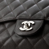 Vintage Classic Single Flap Bag Quilted Caviar Jumbo