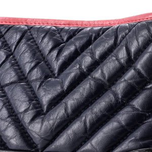Gabrielle Hobo Chevron Aged Calfskin Small