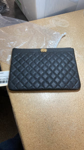 Boy O Case Clutch Quilted Caviar Medium