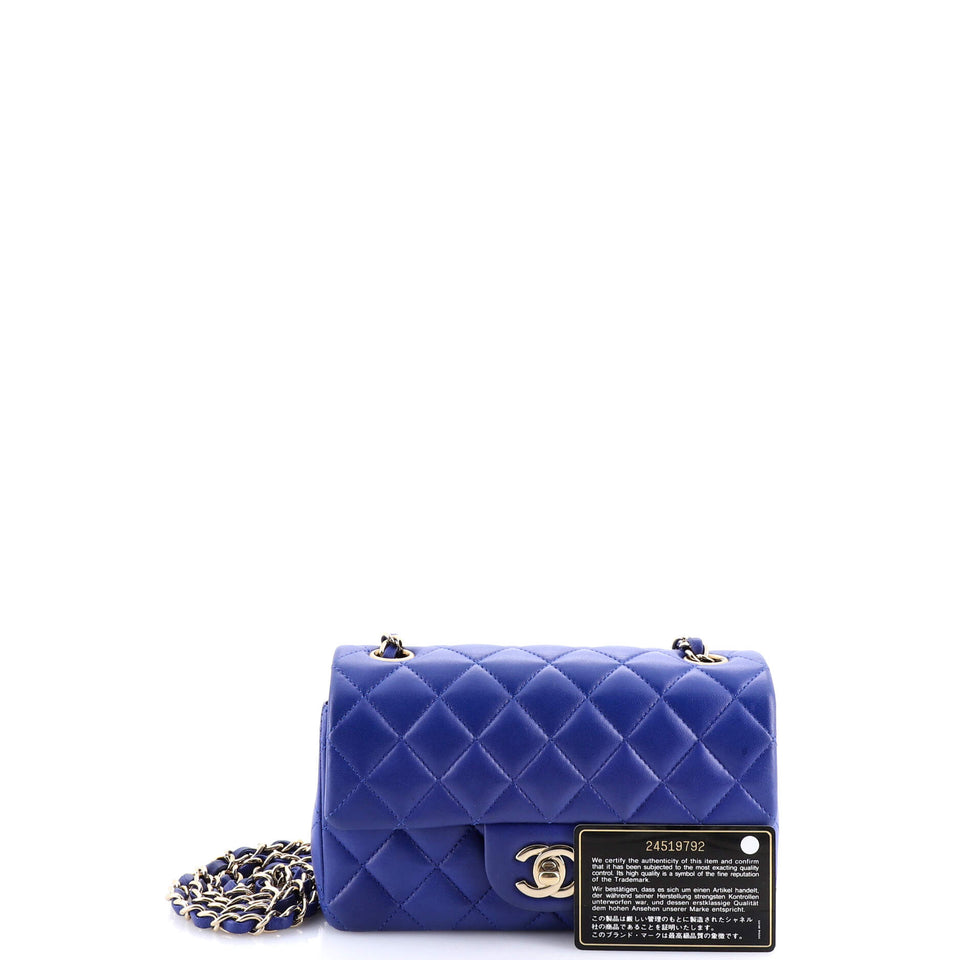 Classic Single Flap Bag Quilted Lambskin Mini