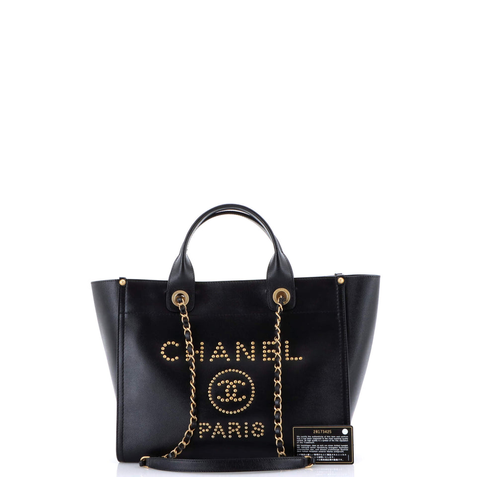 Deauville Tote Studded Caviar Small