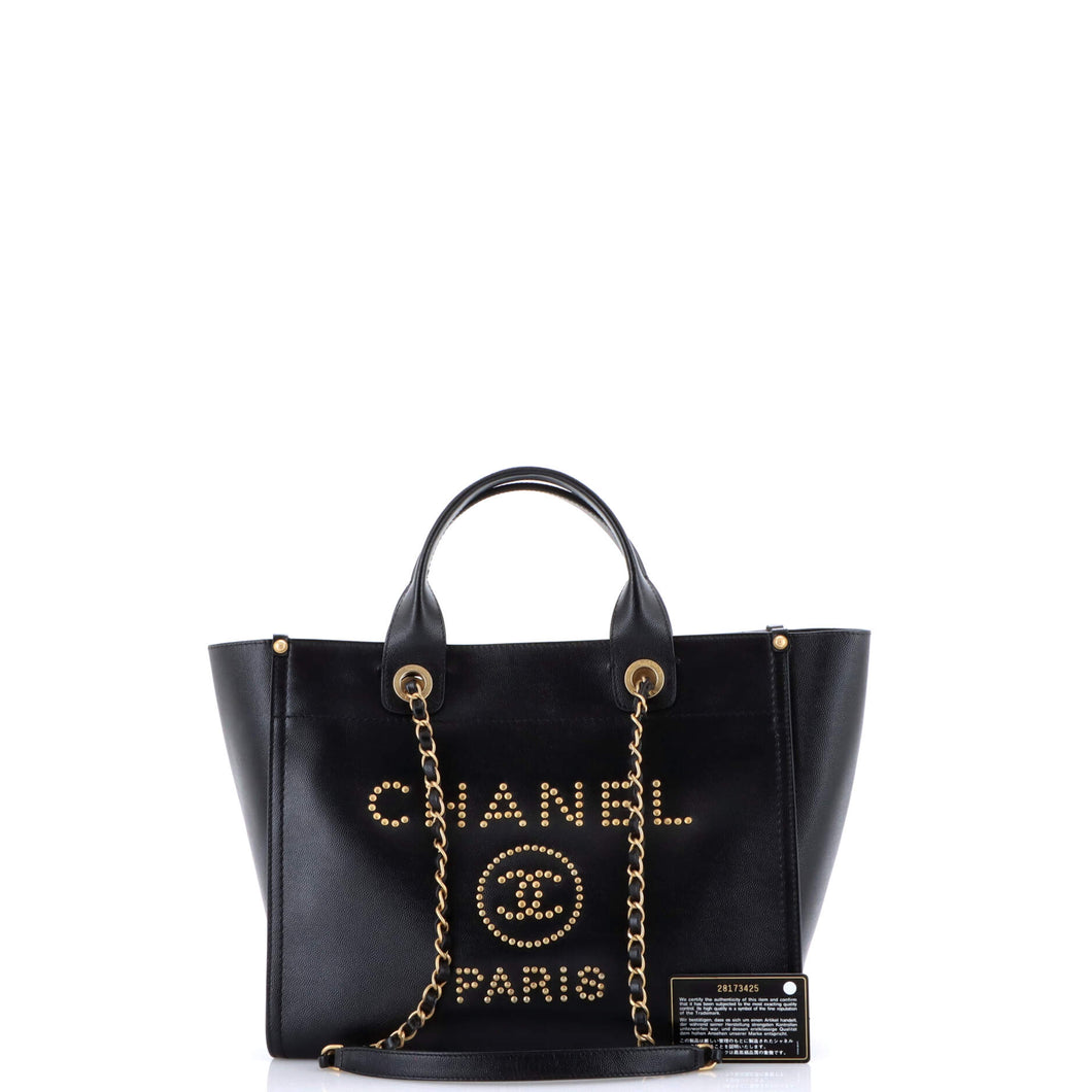 Deauville Tote Studded Caviar Small