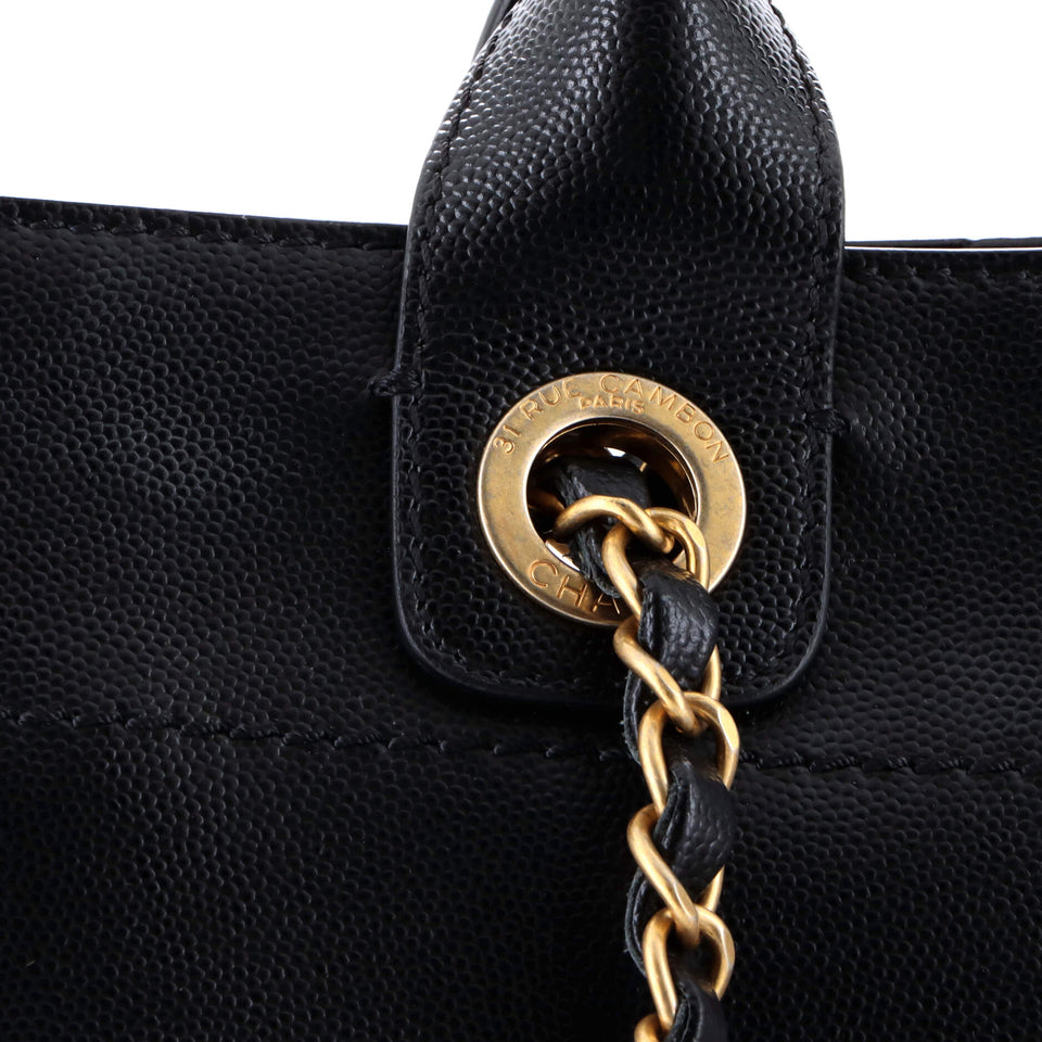 Deauville Tote Studded Caviar Small