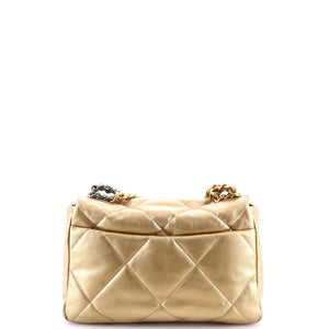 19 Flap Bag Quilted Leather Large