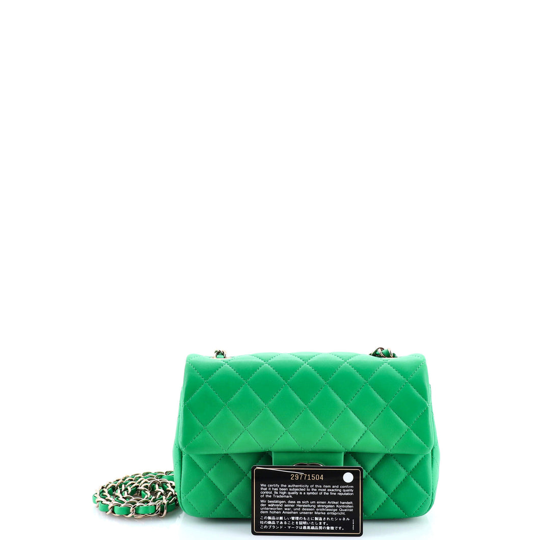 Classic Single Flap Bag Quilted Lambskin Mini