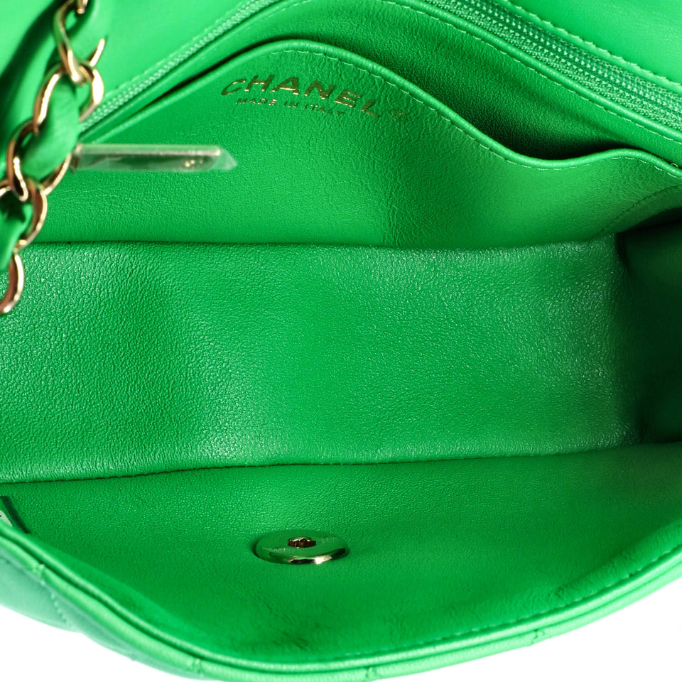 Classic Single Flap Bag Quilted Lambskin Mini