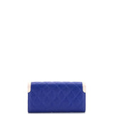 Filigree Flap Wallet Quilted Caviar Long
