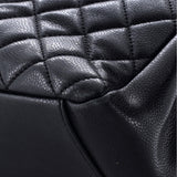 Grand Shopping Tote Quilted Caviar