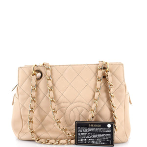 Petite Timeless Tote Quilted Caviar