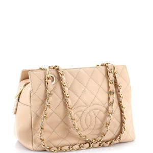 Petite Timeless Tote Quilted Caviar