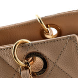 Petite Timeless Tote Quilted Caviar