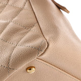 Petite Timeless Tote Quilted Caviar