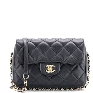 My Precious Pearls Chain Flap Bag Quilted Lambskin Medium