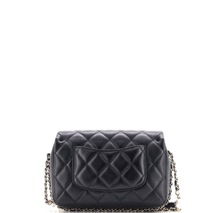 My Precious Pearls Chain Flap Bag Quilted Lambskin Medium